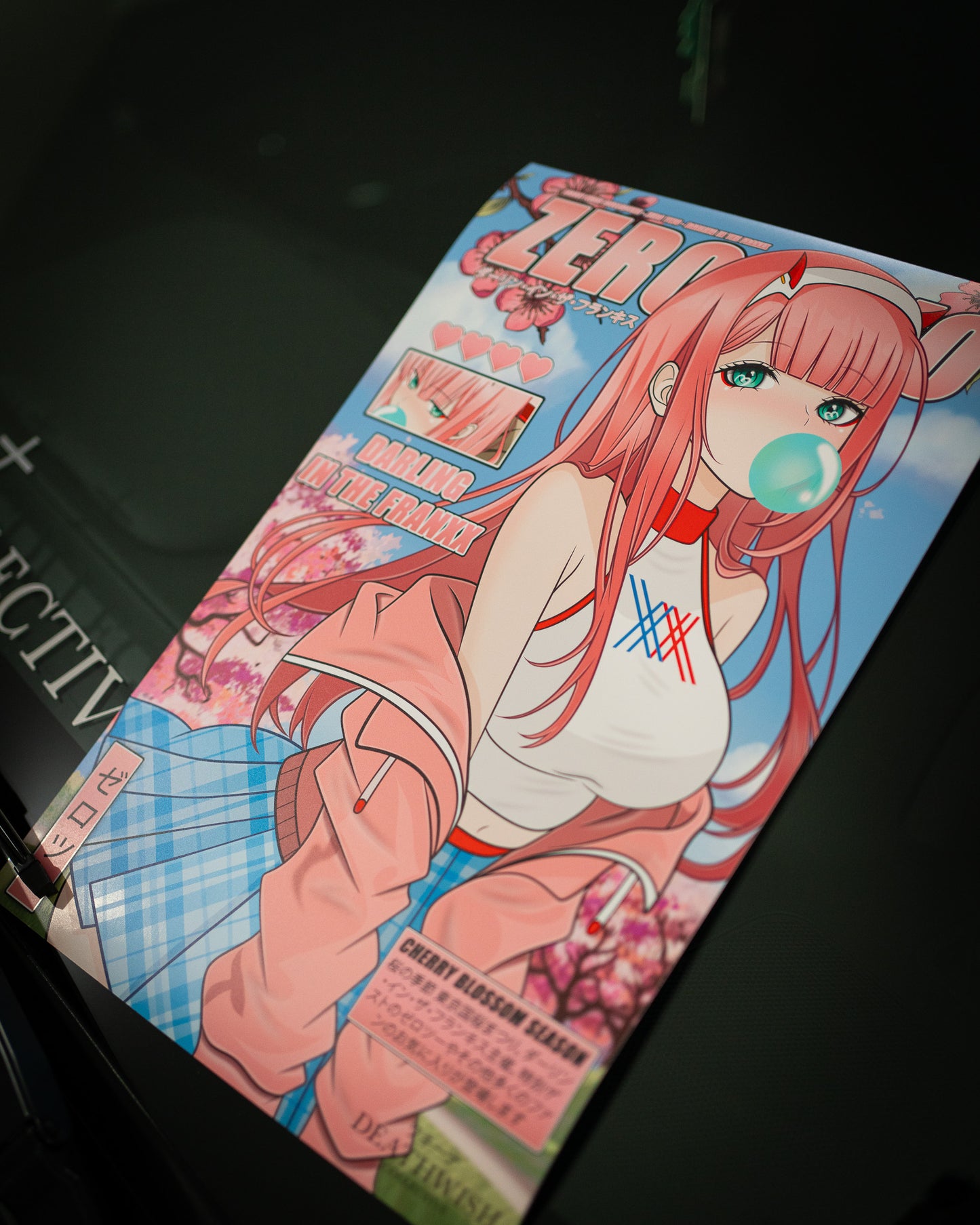 Zero Two Cherry Blossom Poster