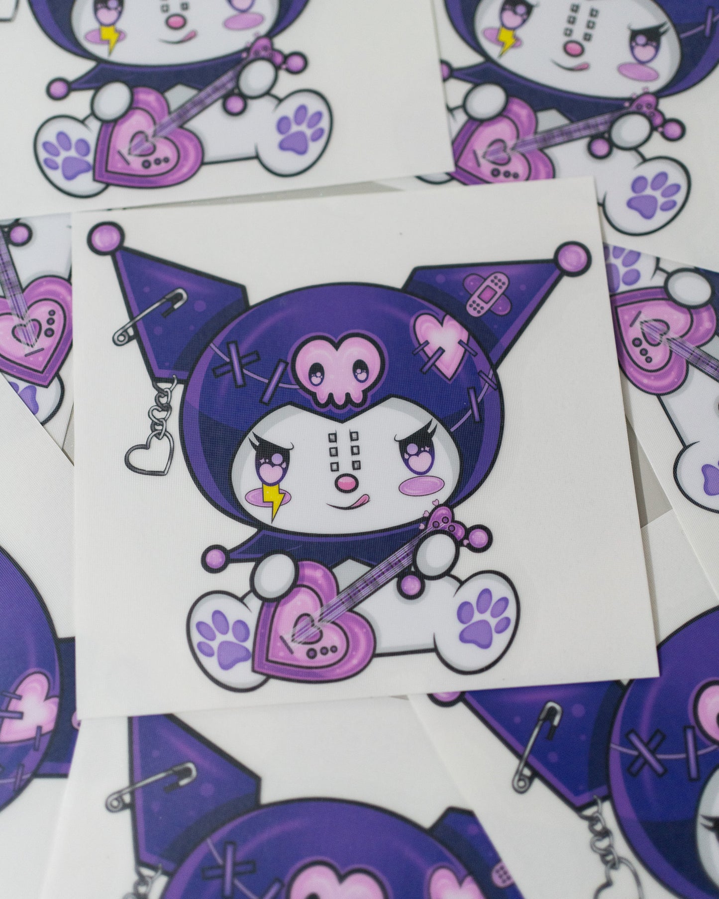 Kuromi Purple Punk Sticker