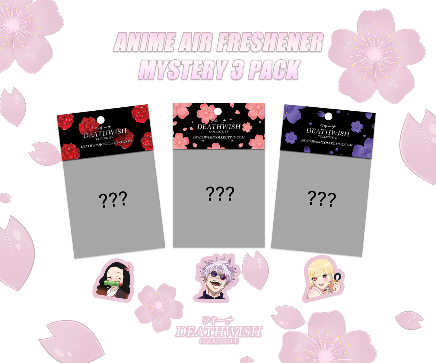 Anime Air Freshener Mystery Pack (3 Pack)