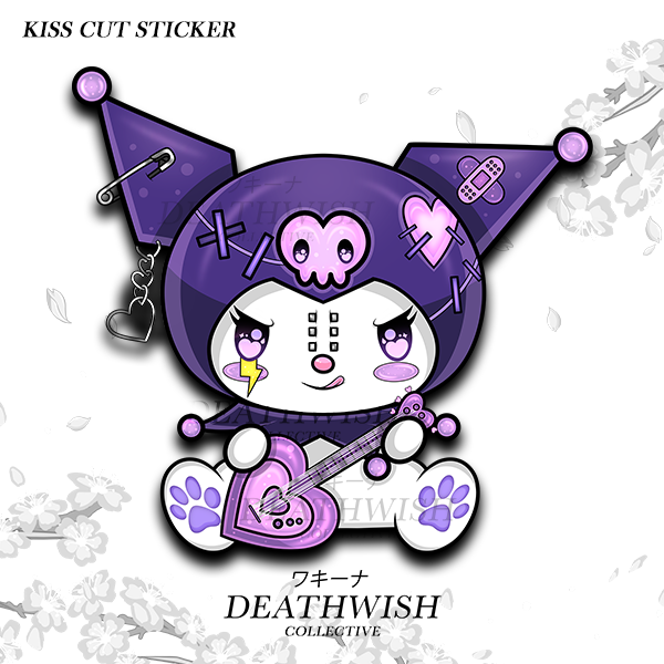 Kuromi Purple Punk Sticker – Death Wish Collective