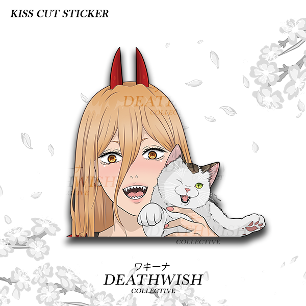 Power & Kitty Sticker