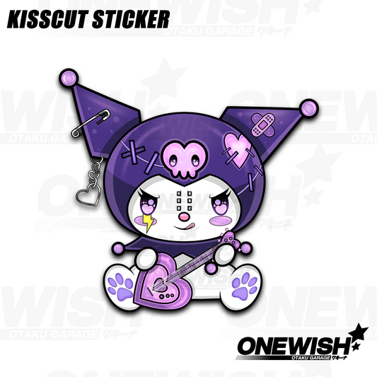 Kuromi Purple Punk Sticker