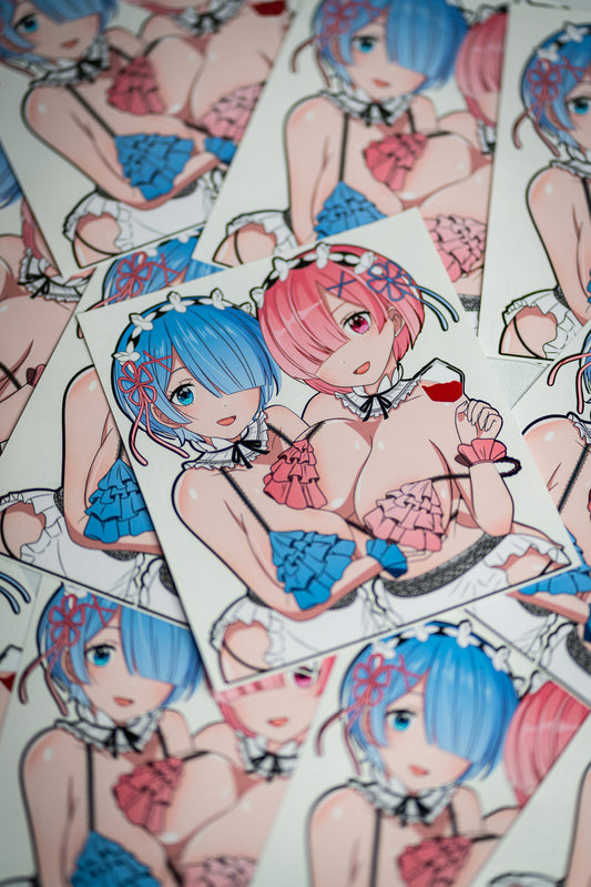 Rem & Ram Sticker (Ecchi)